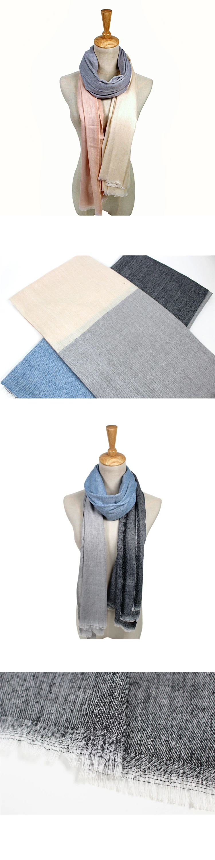 hot selling 100% cashmere pashmina Feeling Rayon Polyester scarf shawl hijab