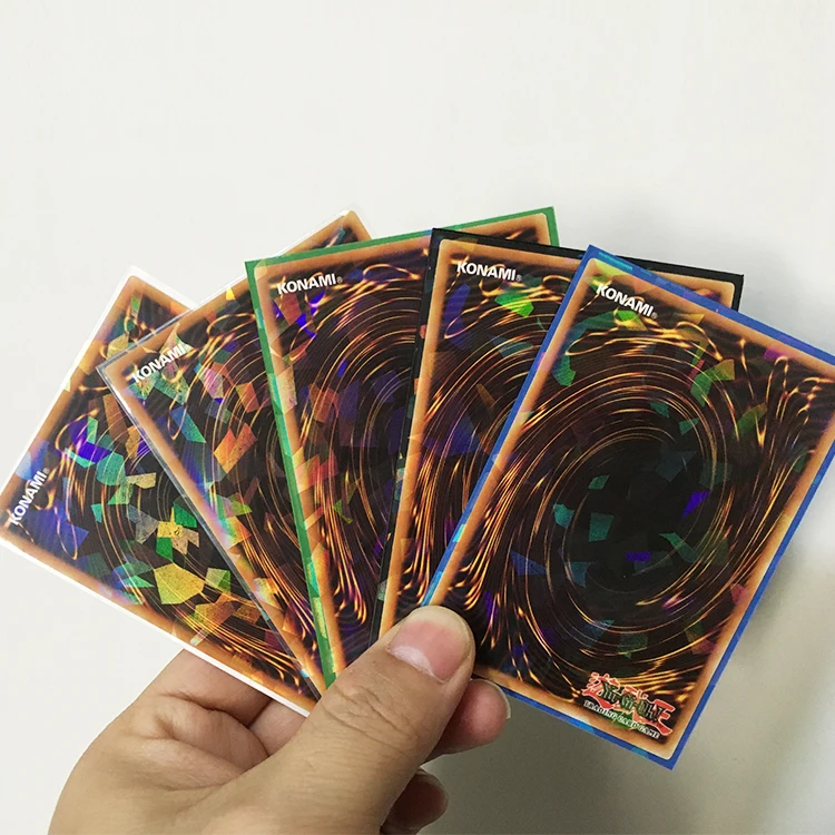 新到货 yugioh 定制全息图游戏卡袖子