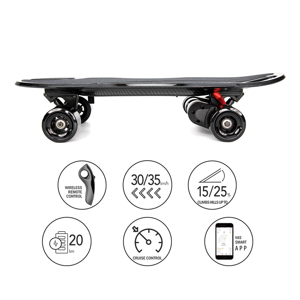
Top quality e skateboard 35kmh electric skateboard power skateboard 900W handheld skate board 