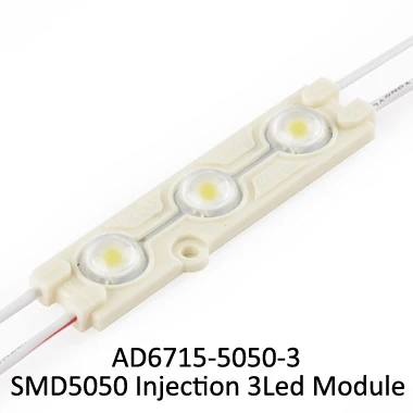 SMD5050 2leds Aluminium base IP65 injection ads led signage light