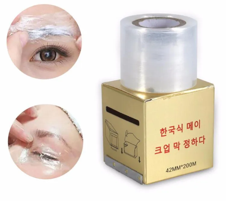 

Factory Price Microblading Plastic Wrap Tattoo Accessories  Permanent Makeup Preservative Film Eyebrow Cover, Clear