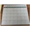 custom logo daily laminated writing pad magnetic paper calendar