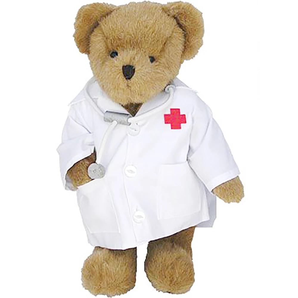 doctor teddy bear with stethoscope