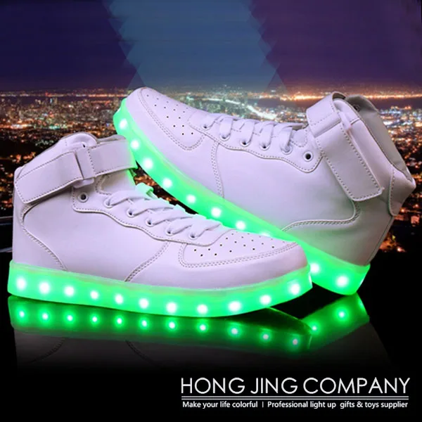 led high top trainers