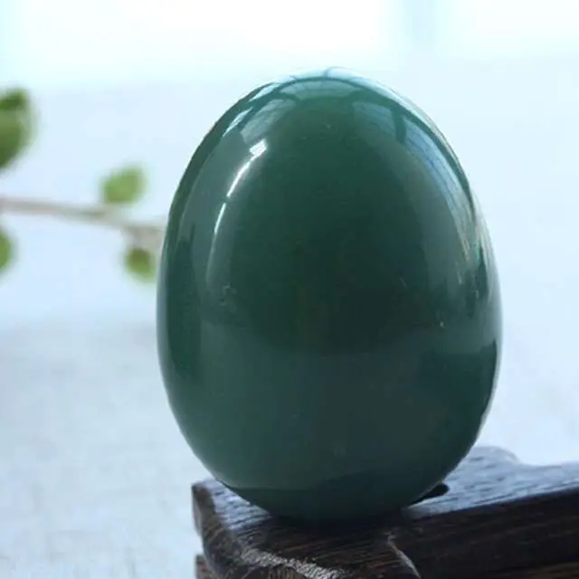 Natural Green Aventurine Yoni Eggs Nephrite Jade Eggs For Women Pelvic Floor Muscles Massage