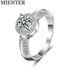 High quality cluster rings jewelry 18K white gold plated ring band