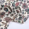 Textiles 75d rainbow chiffon crepe flower chiffon tropical print fabric