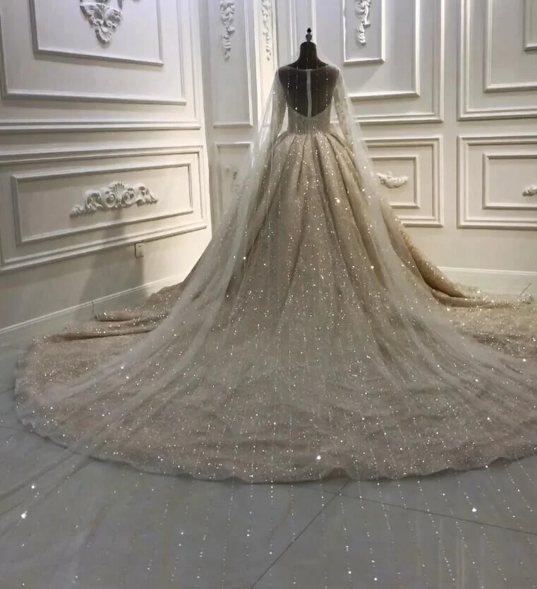 

Amanda Novias High Quality Long Veils With Sequins 2019