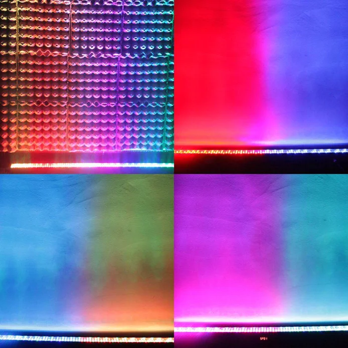 DMX led bar,240*10 MM RGB led wall washer, 8 sections control led light