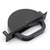 Plastic + Zinc Alloy folding black flush mount handle Foldable rotating embedded handle Hidden Rotary Handle