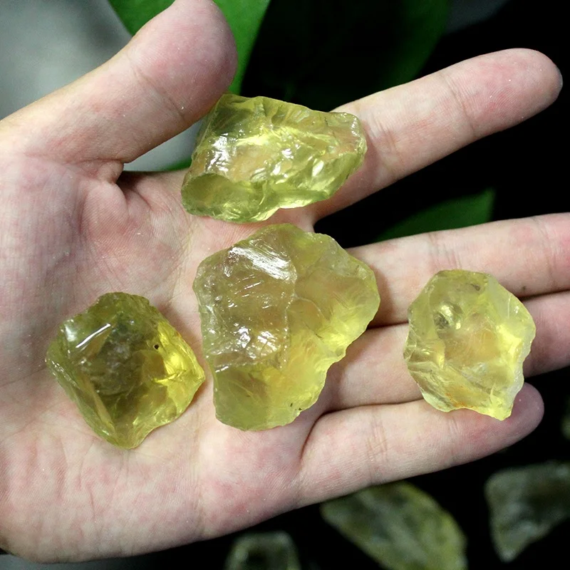 

Natural raw crystal stone citrine rough stone natural rough gemstones desktop ornament