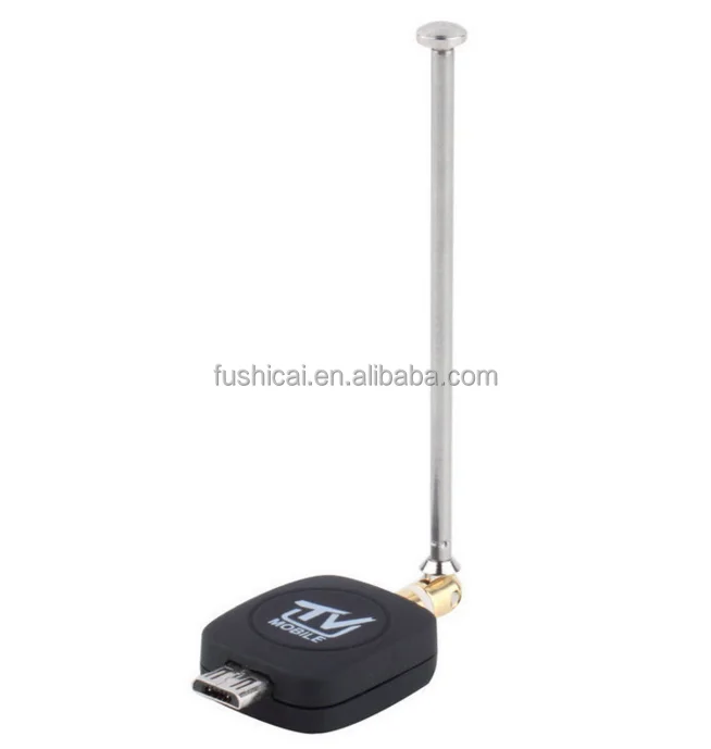 

Micro USB 2.0 Mobile Watch ISDB-T Pad TV Tuner Stick with Antenna for Android Phone / Pad, Balck