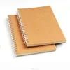 A4 blank cover spiral notebook with ruled paper