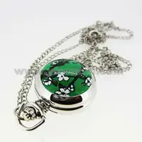 

wholesale silver quartz pocket watch sale newest fashion lady watch