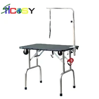 

continuous hot sale and folding and portable stainless steel pet grooming table