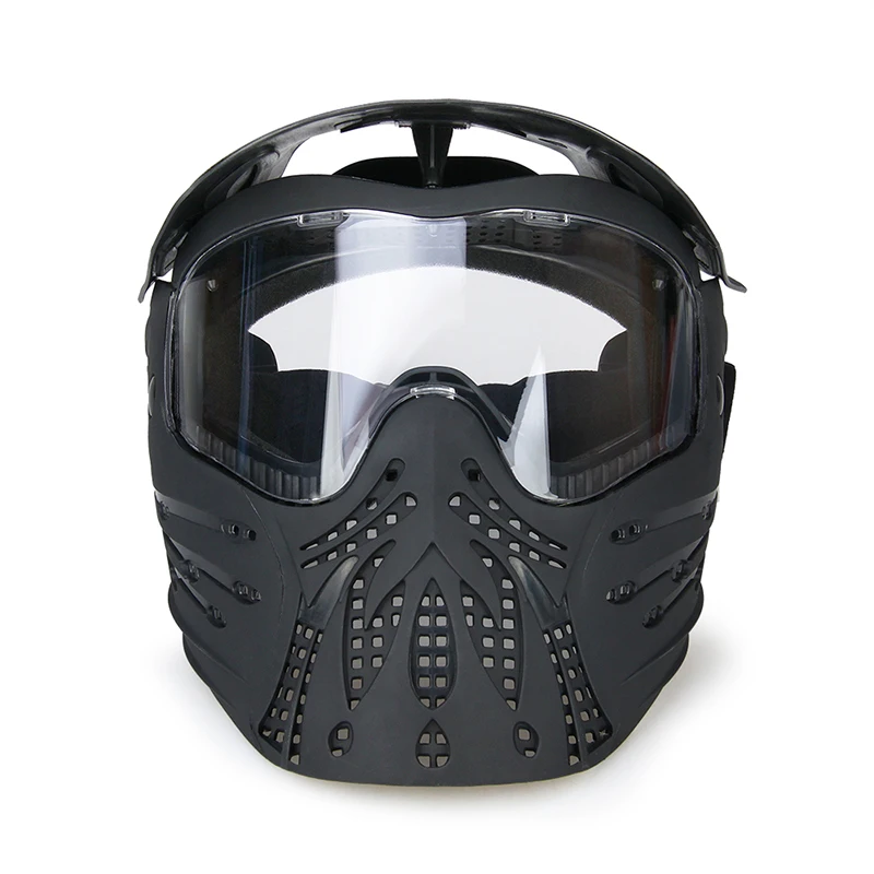 

Hot sale Tactical airsoft outdoor sports full face safe mask HK9-0059, Black