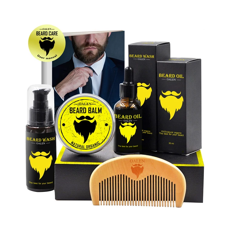 

MOQ50 Customize Private Label Beard Oil and Beard Grooming Kit