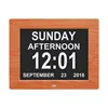 Dementia Day Alarm Clock Easy to Read 8" Digital Calendar Alarm Day Clock with 3 Alarm Options for dementia elderly seniors