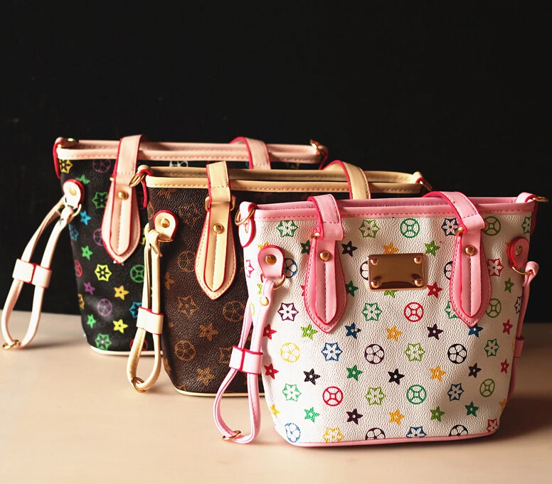 New 2015 Fashion Brand Design Children sling messenger bags Girl s colorful purse children mini handbag