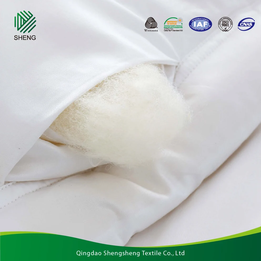 
China Wholesale 100% Natural Luxury Washable Quilt Comforter Wool Duvet 