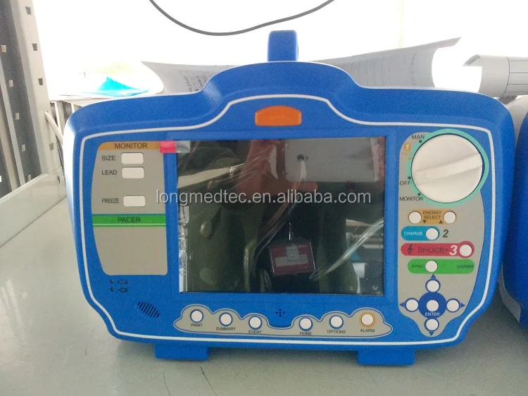 Well-developed Biphasic SPO2 model Defibrillator Monitor for First-Aid Medical Hospital Equipments