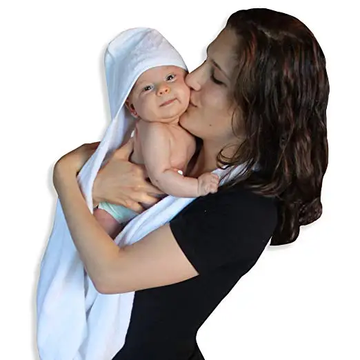 
New baby towel cotton bamboo hooded apron bath towel for newborn 