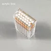 acrylic cigarette case Customized shape and dize clear transparent acrylic cigarette display case