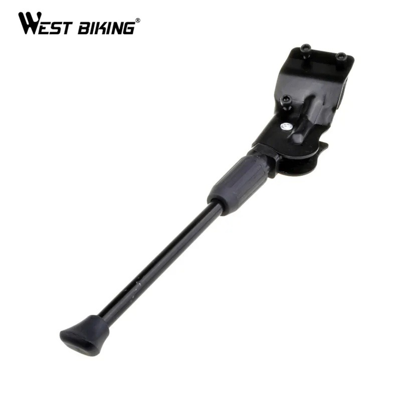 

WEST BIKING Bicycle Kickstand Cycling Steel Foot Brace Bike Side Stand Stop Tools Bike Side Stick Adjustable Bicycle Kickstand, Black