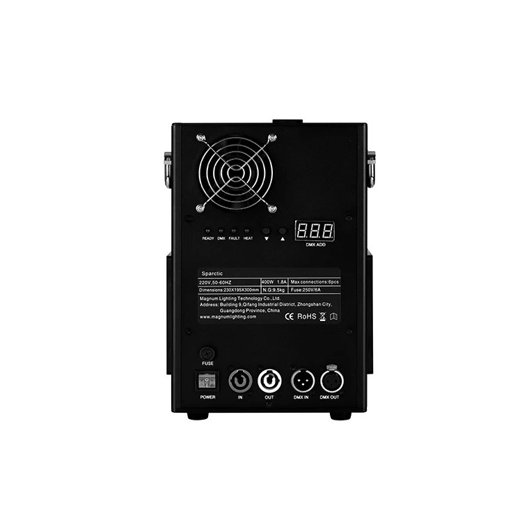 
DMX hot sell cold spark machine for festival indoor wedding party fountain 1m-5m height firework machine 
