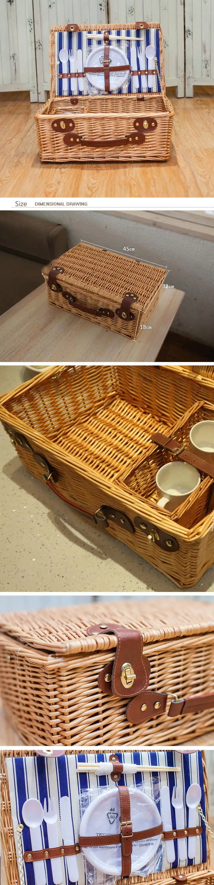 Oem/odm Wholesale Picnic Hamper Wicker Basket Cheap Picnic Basket For 4 Persons Buy Picnic