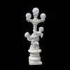 Garden Stone Lamp Pole with Children Statue