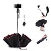 21" Unique Design 8-rib Smart umbrella with selfie Stick with Wireless Remote Control