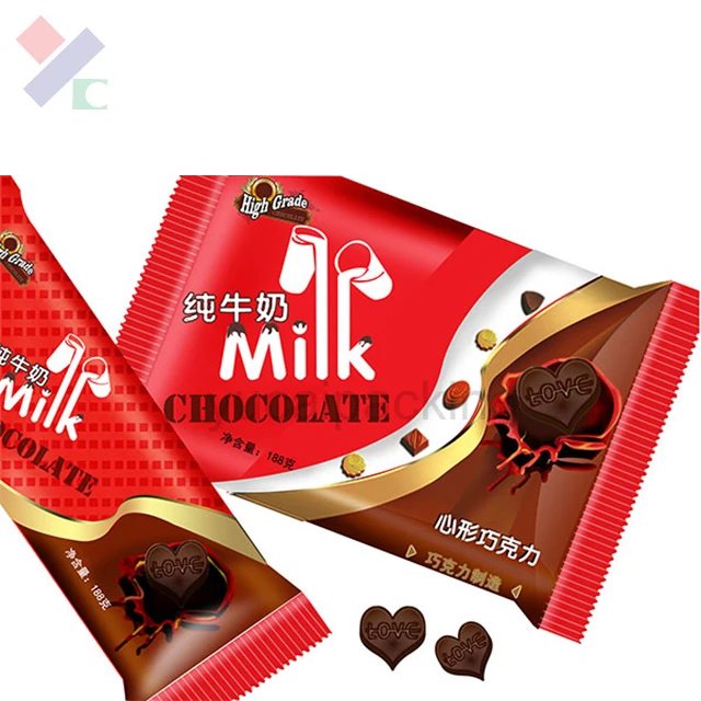 bopp/mpet/pvc cling film food wrap for chocolate bar