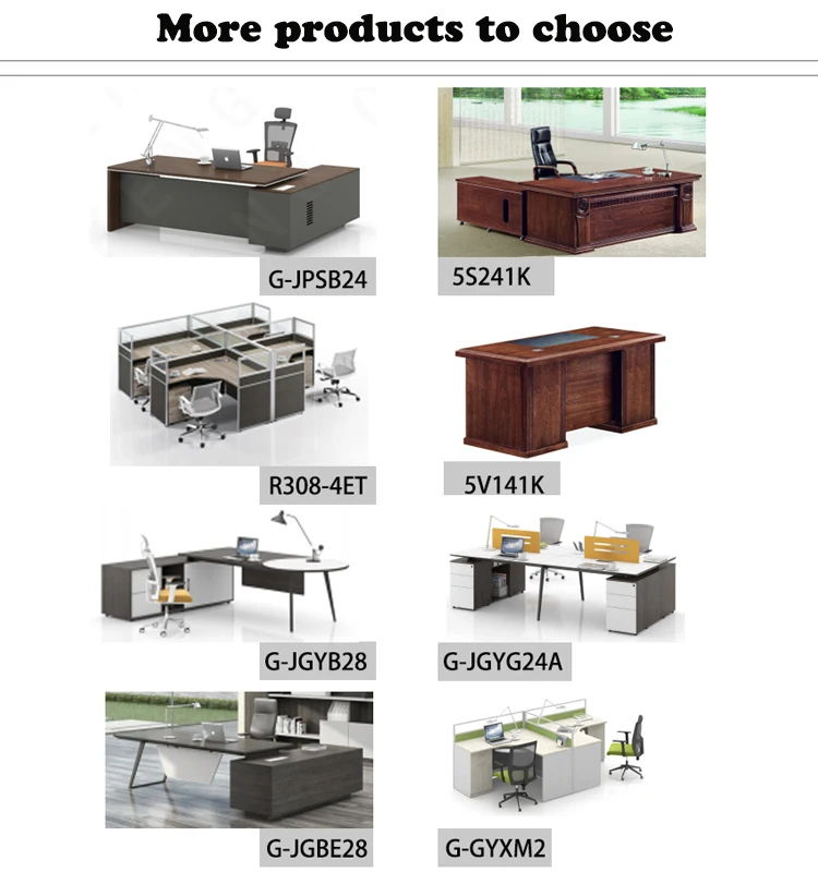 Competitive Price l shape desk commercial modern office furniture executive unique wood office desk