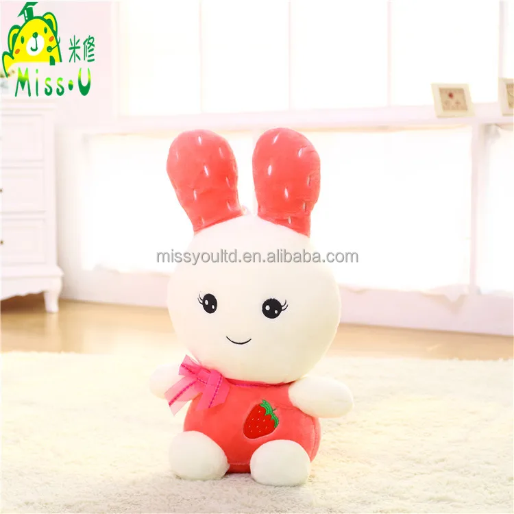 High Quality Handmade Plush Mini Cute Fruit Strawberry Rabbit Toys