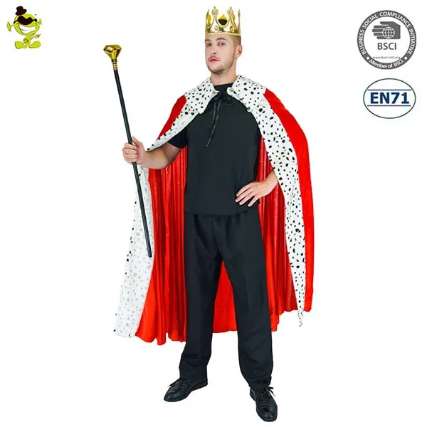 

Party costumes Luxury king cape&crown costume for masquerade prince costume