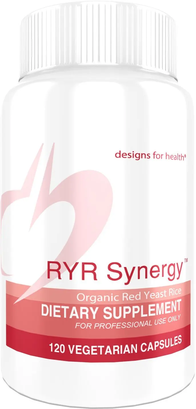 Designs for Health - RYR Synergy - 1200mg Organic Red Yeast Rice + 40mg CoQ...