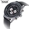 2016 Jargar Relogio Masculino Big Dial Men 6 Hands Auto Mechanical Watches Day/24Hours/Week Men's Watch