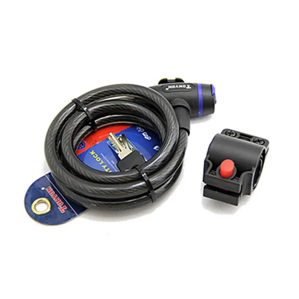 

Anti-Theft Bike Bicycle Lock Cable with 2 pcs Key Motorcycle MTB Safety Accessories