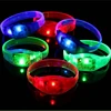 Environmental Protection Material LED shake/sound control bracelet