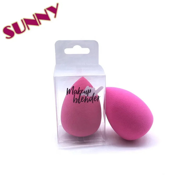 

Best selling products 2018 in USA Hot pink Beauty Raindrop Makeup Sponge Blender with PVC box, Customized