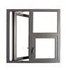 aluminum alloy art glass casement window wind pressure resistance casement windows for department