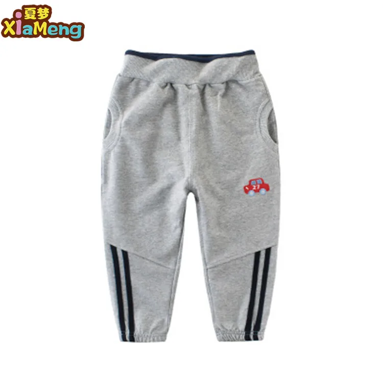 

Little car sport style 2019 spring cotton pants for boys, Blue gray