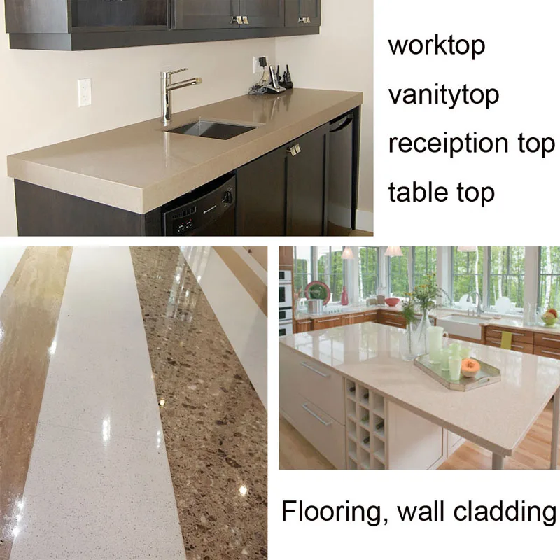 Wholesale Largest Size Quartz Slab Artificial Galaxy White Quartz Stone