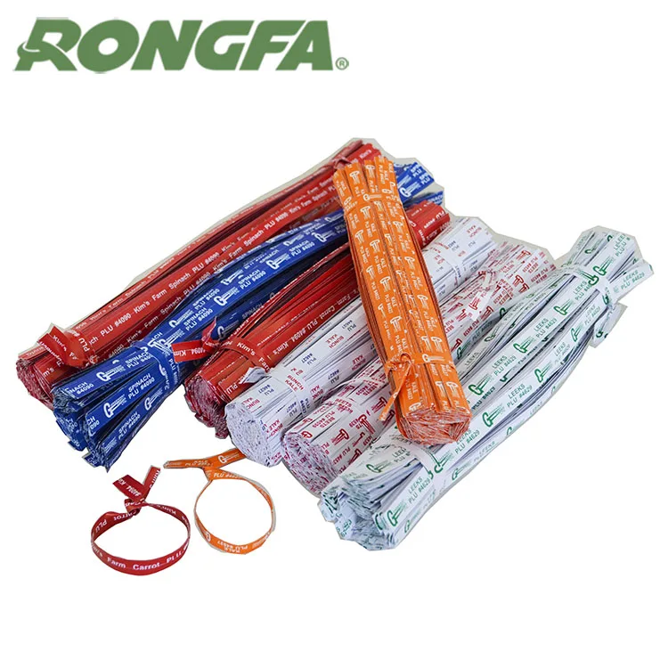 8 Inch Plastic Logo Printed Twist Tie Vegetable Twist Tie - Buy ...