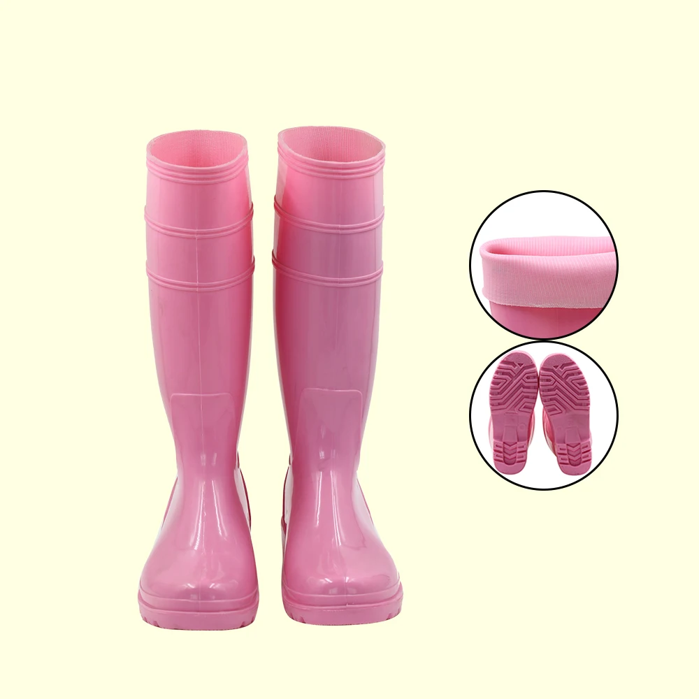 

New style anti-slip ladys cheap rain boots, Any color