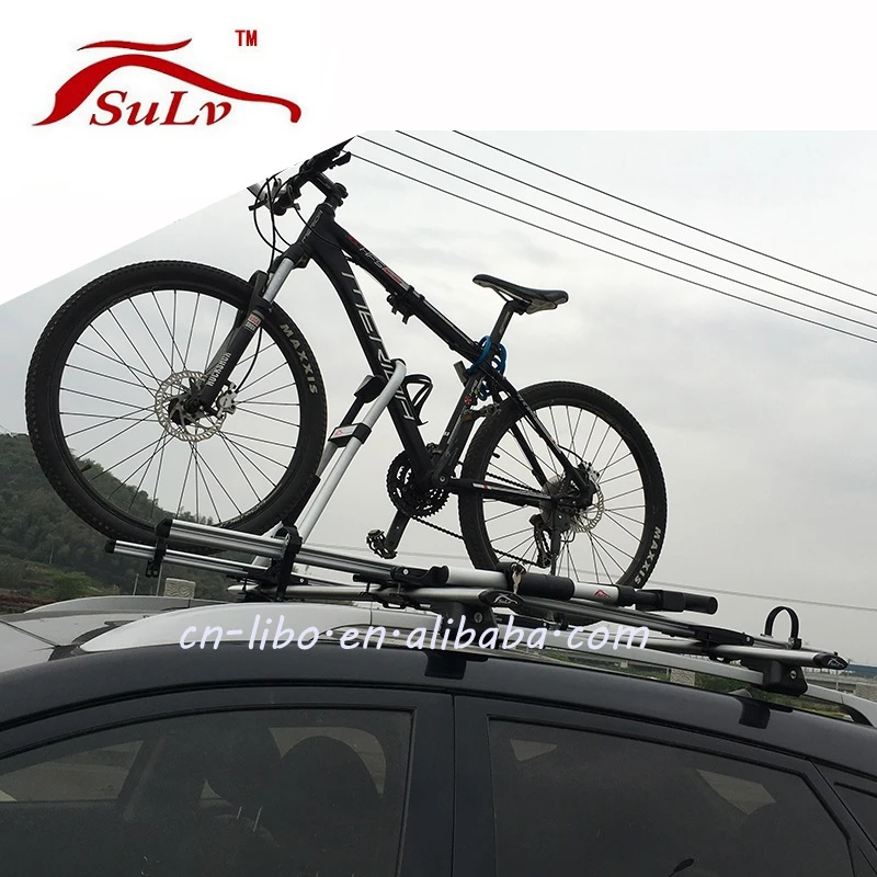 
Aluminum New Car Rooftop Bike Rack Iron Bicycle Holder Trunk Carrier 