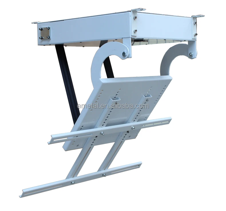 Motorized Decoration Tv Hide Remote Ceiling Hinge Mount For Lcd