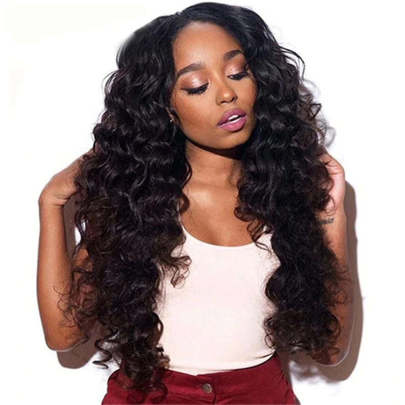 

Loose Wave 3 Bundle 8A Unprocessed Deep Curly Wet and Wavy Extension 3 4 PCS Hair Weft 9a Cuticle Aligned Hair Virgin Human Hair