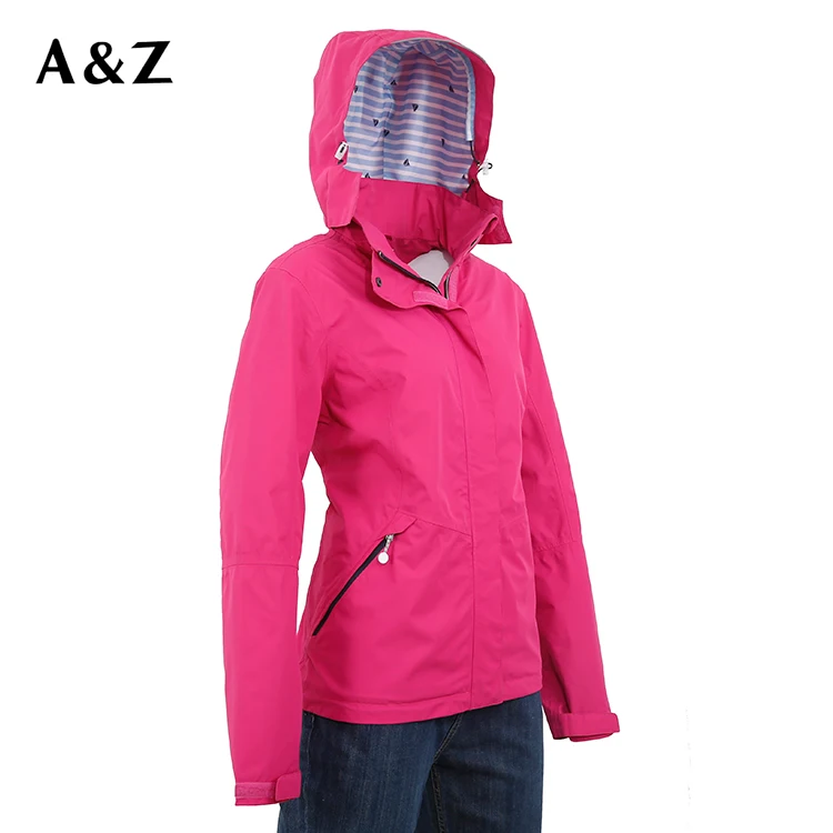 Factory supply OEM ladies outdoor waterproof Anti-uv hooded spring autumn coat